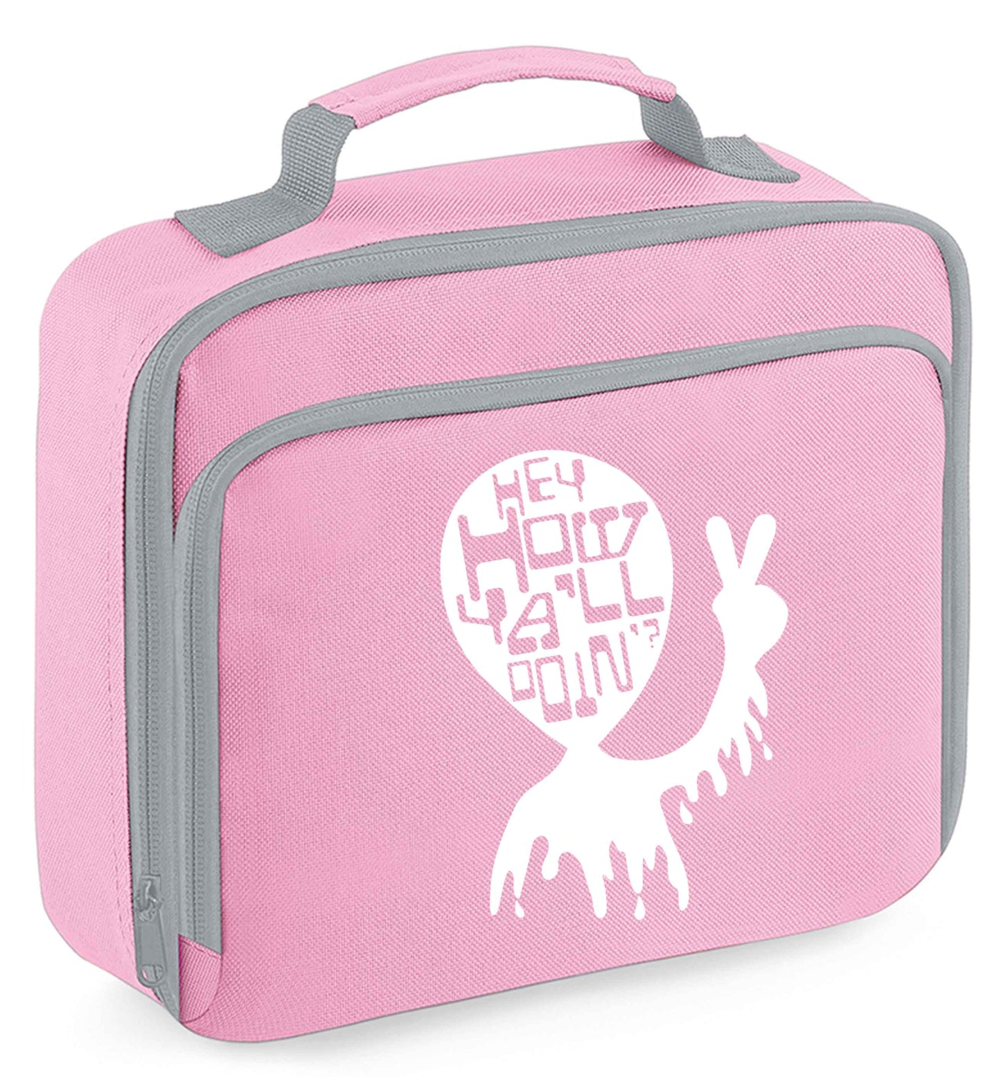 Any tex here insulated pink lunch bag cooler
