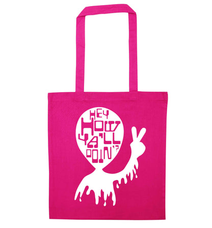 Misheard song lyrics - check!  pink tote bag
