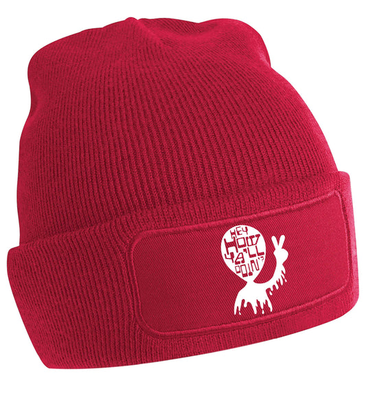 Misheard song lyrics - check!  beanie hat
