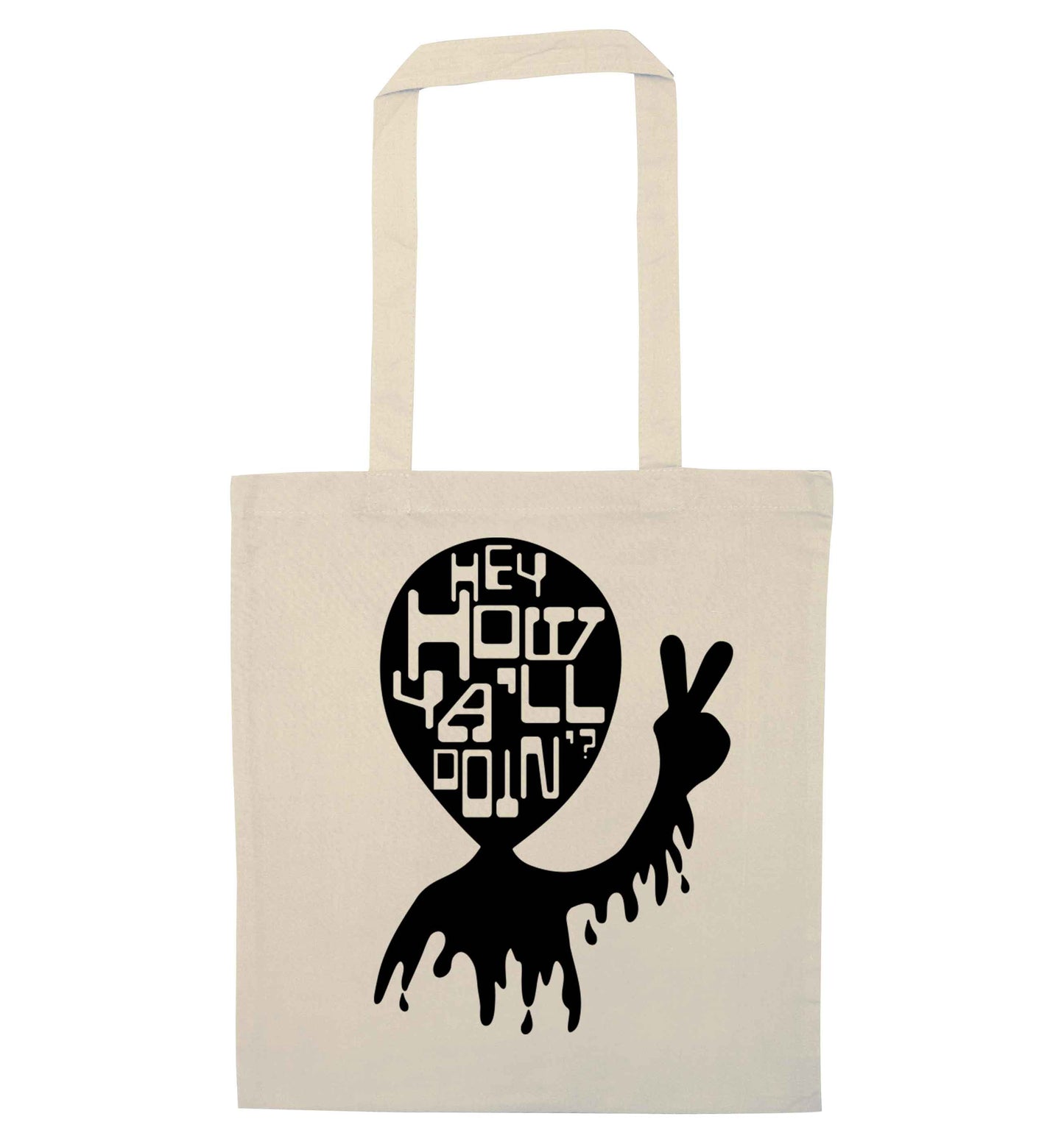 Misheard song lyrics - check!  natural tote bag