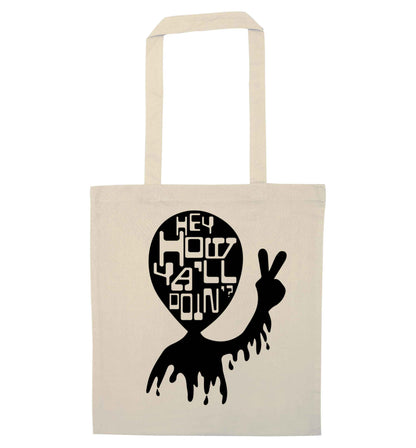 Misheard song lyrics - check!  natural tote bag