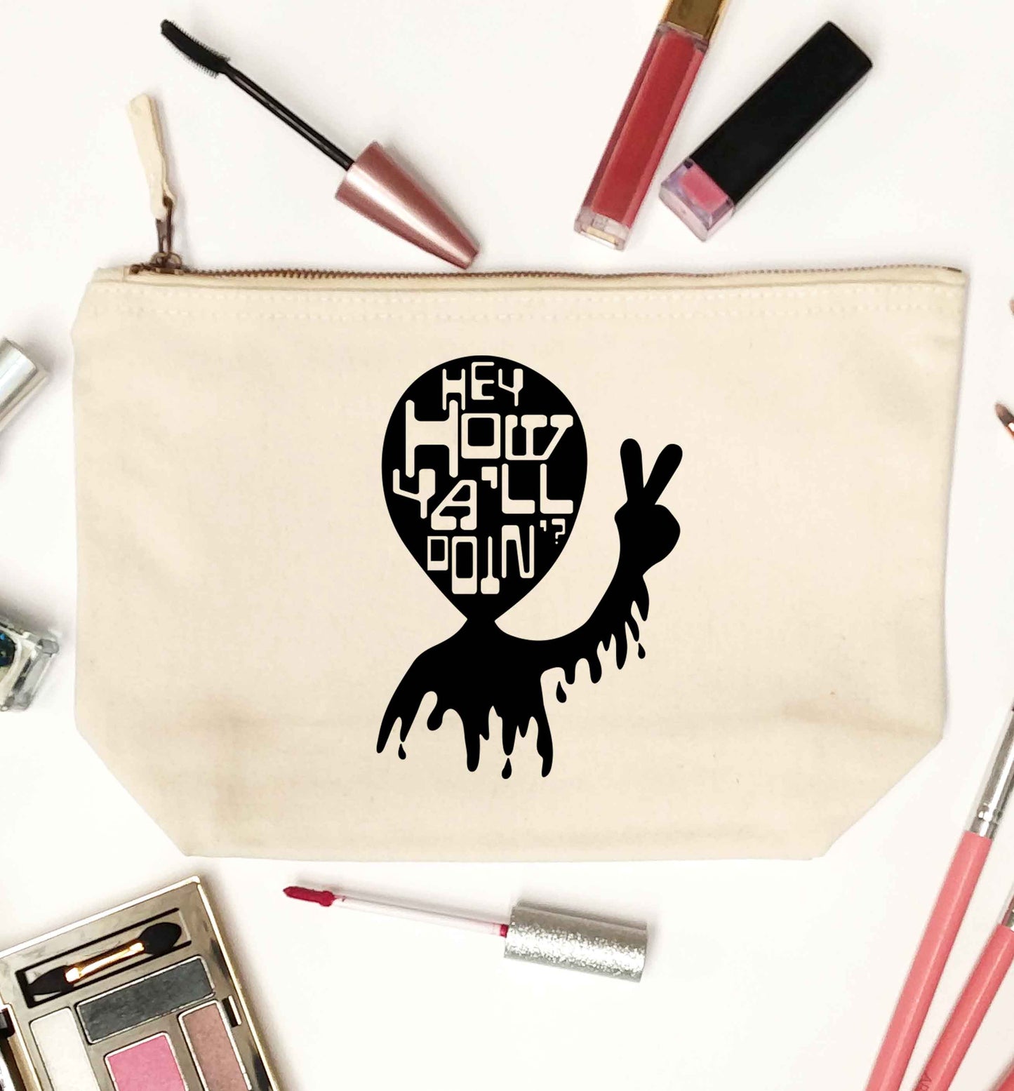 Misheard song lyrics - check!  natural makeup bag