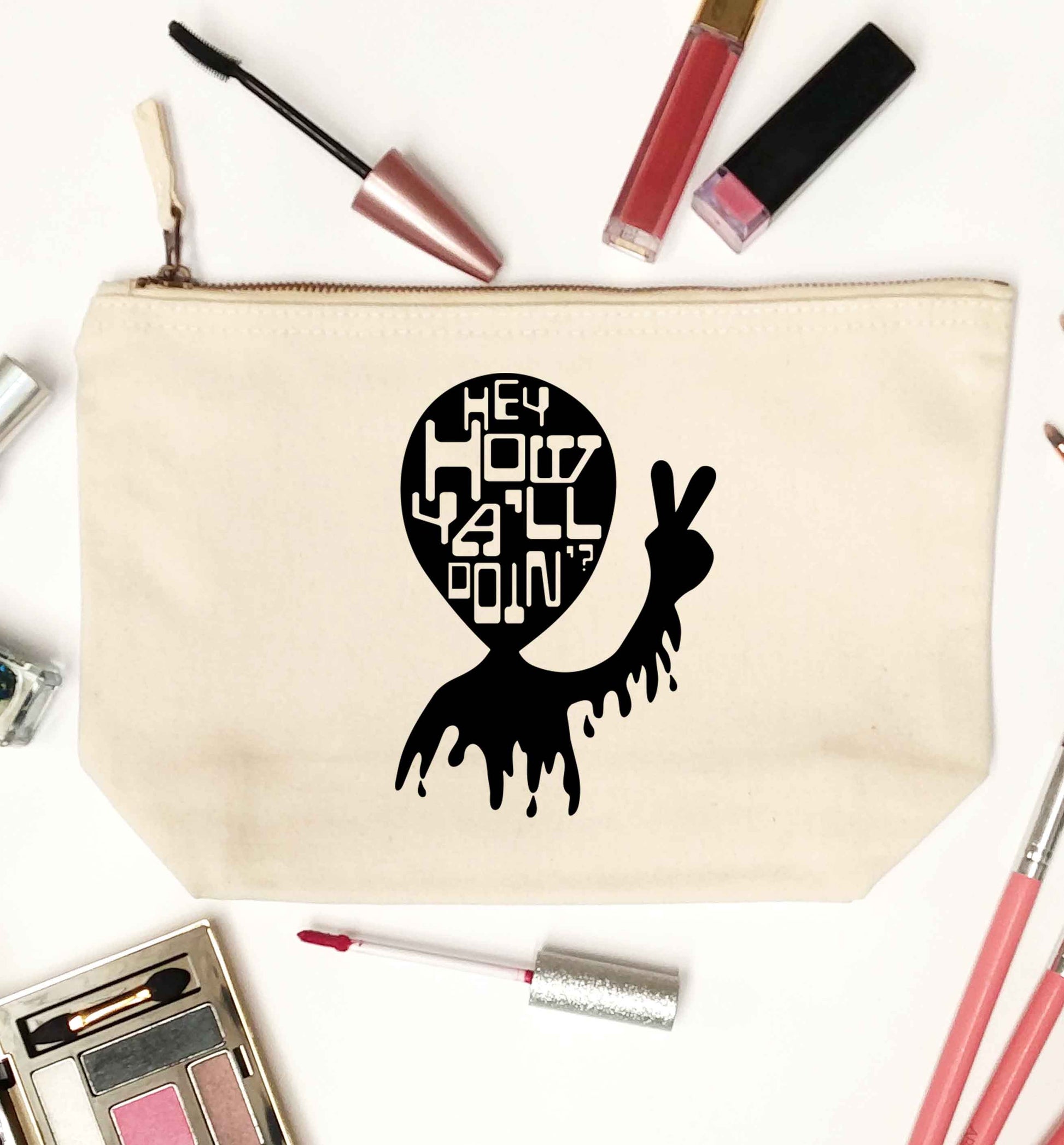 Misheard song lyrics - check!  natural makeup bag