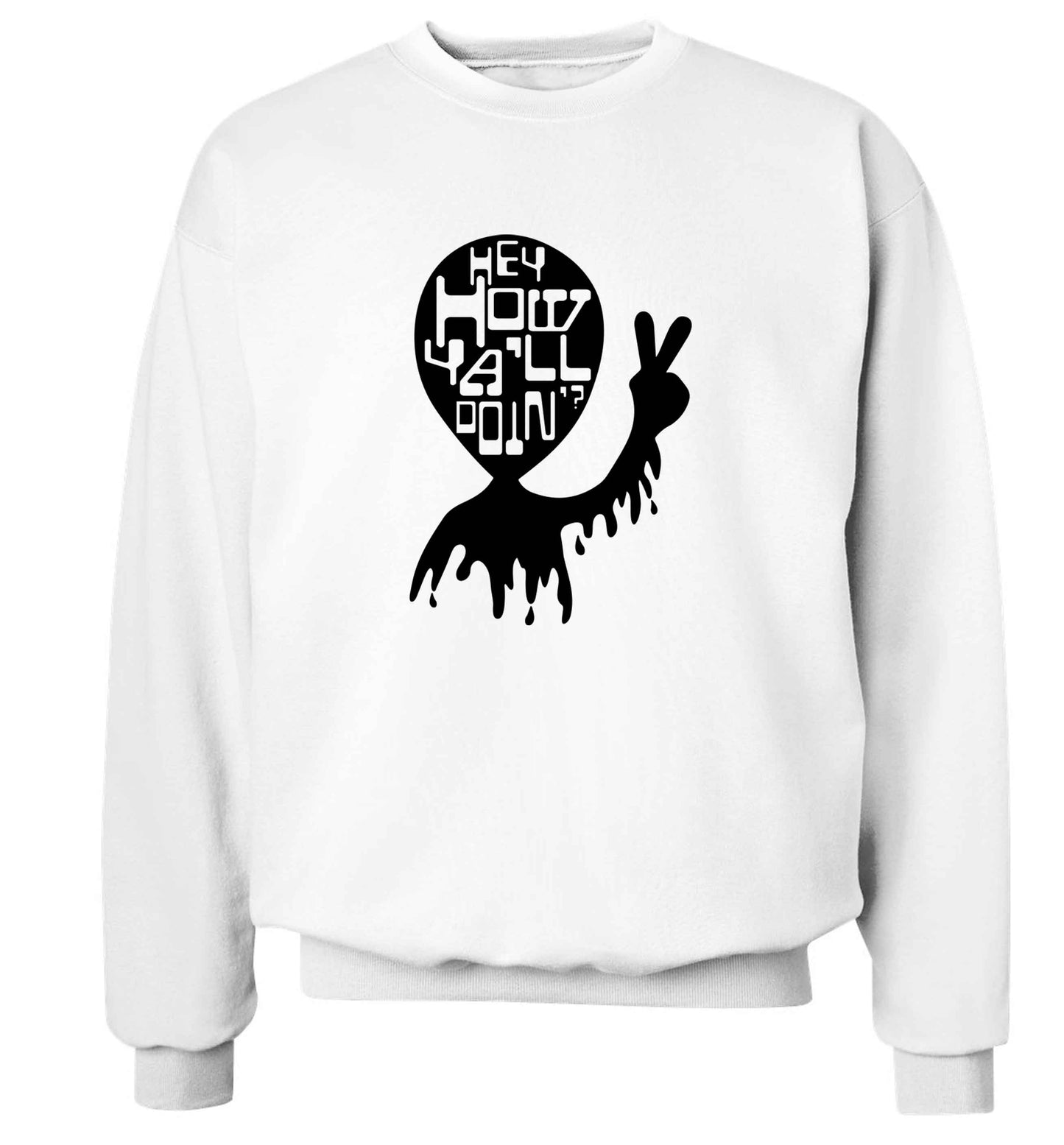 Misheard song lyrics - check!  adult's unisex white sweater 2XL