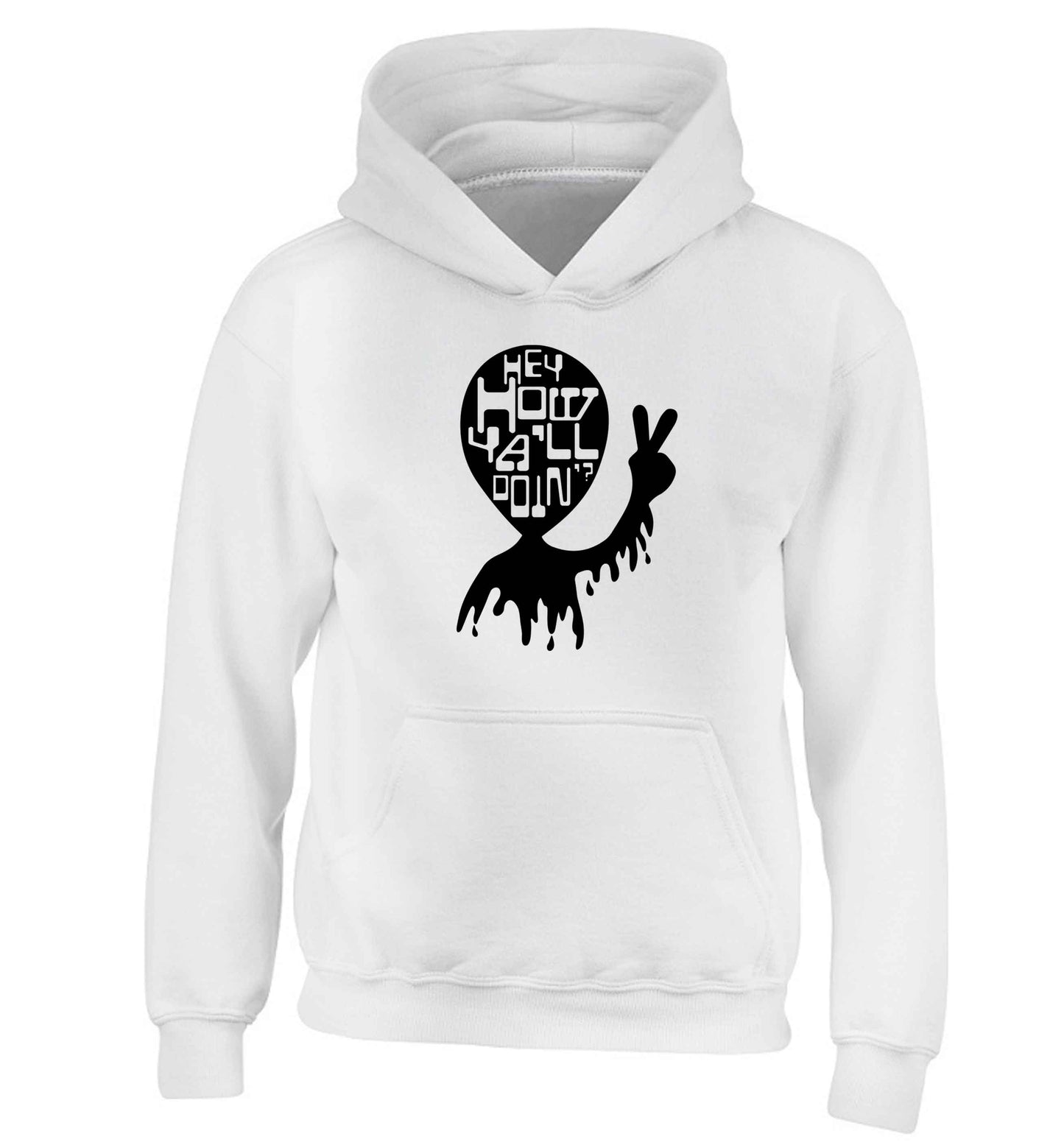 Misheard song lyrics - check!  children's white hoodie 12-13 Years
