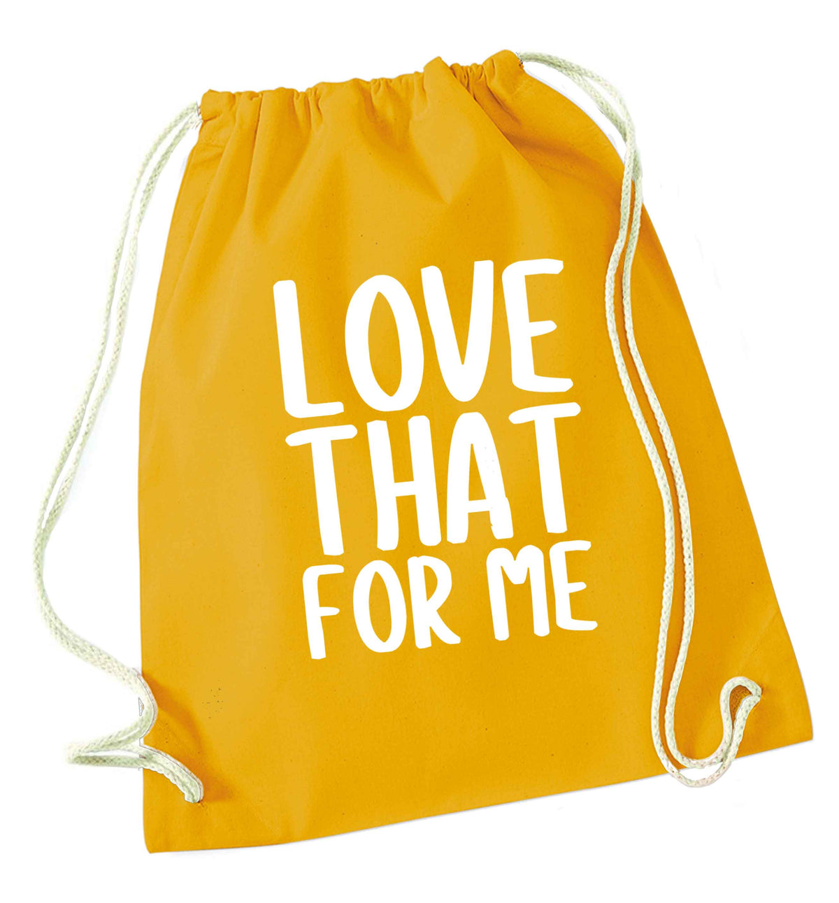 We love this for YOU! Who else loves saying this?!  mustard drawstring bag