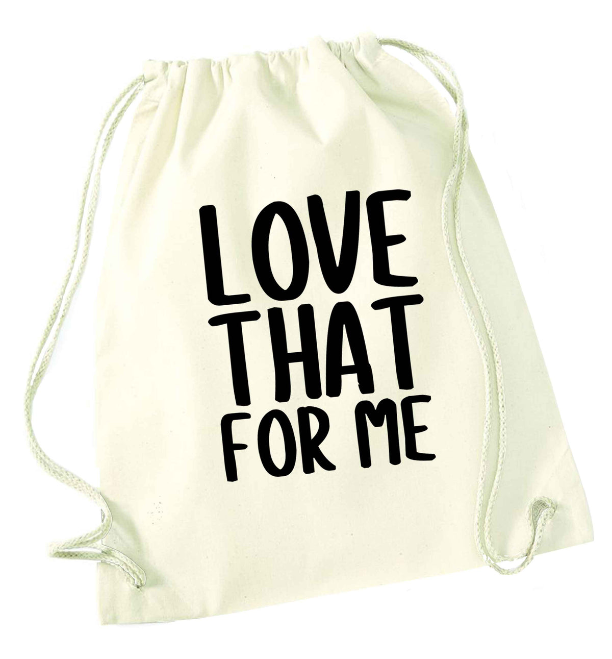 We love this for YOU! Who else loves saying this?!  natural drawstring bag