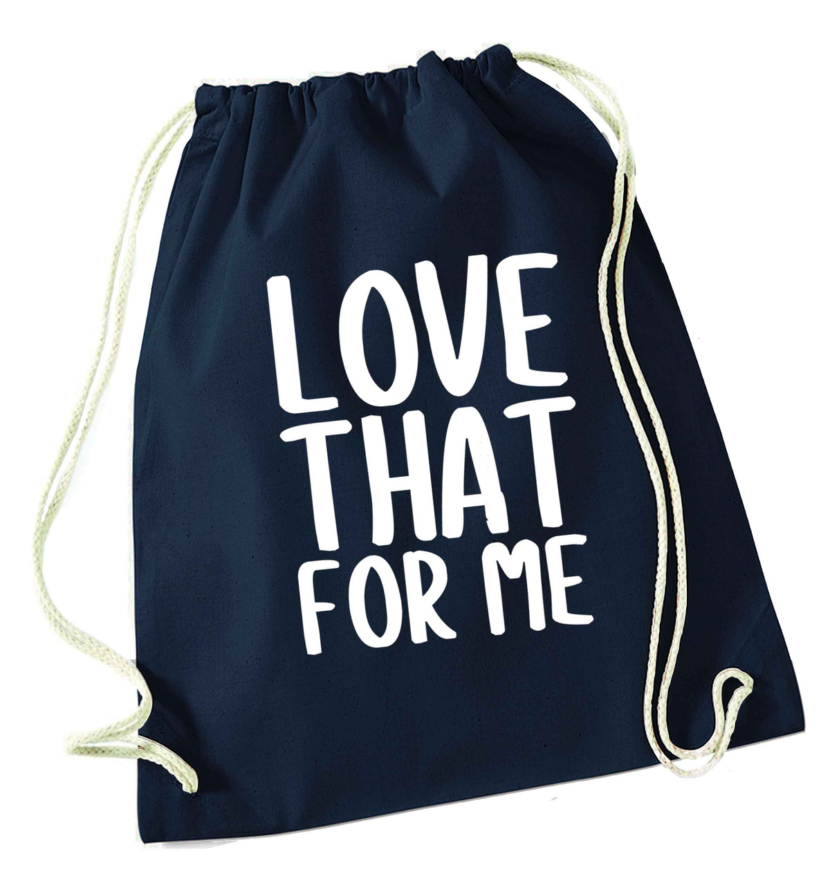 We love this for YOU! Who else loves saying this?!  navy drawstring bag