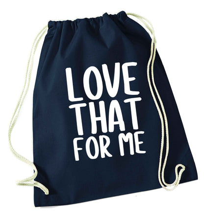 We love this for YOU! Who else loves saying this?!  navy drawstring bag