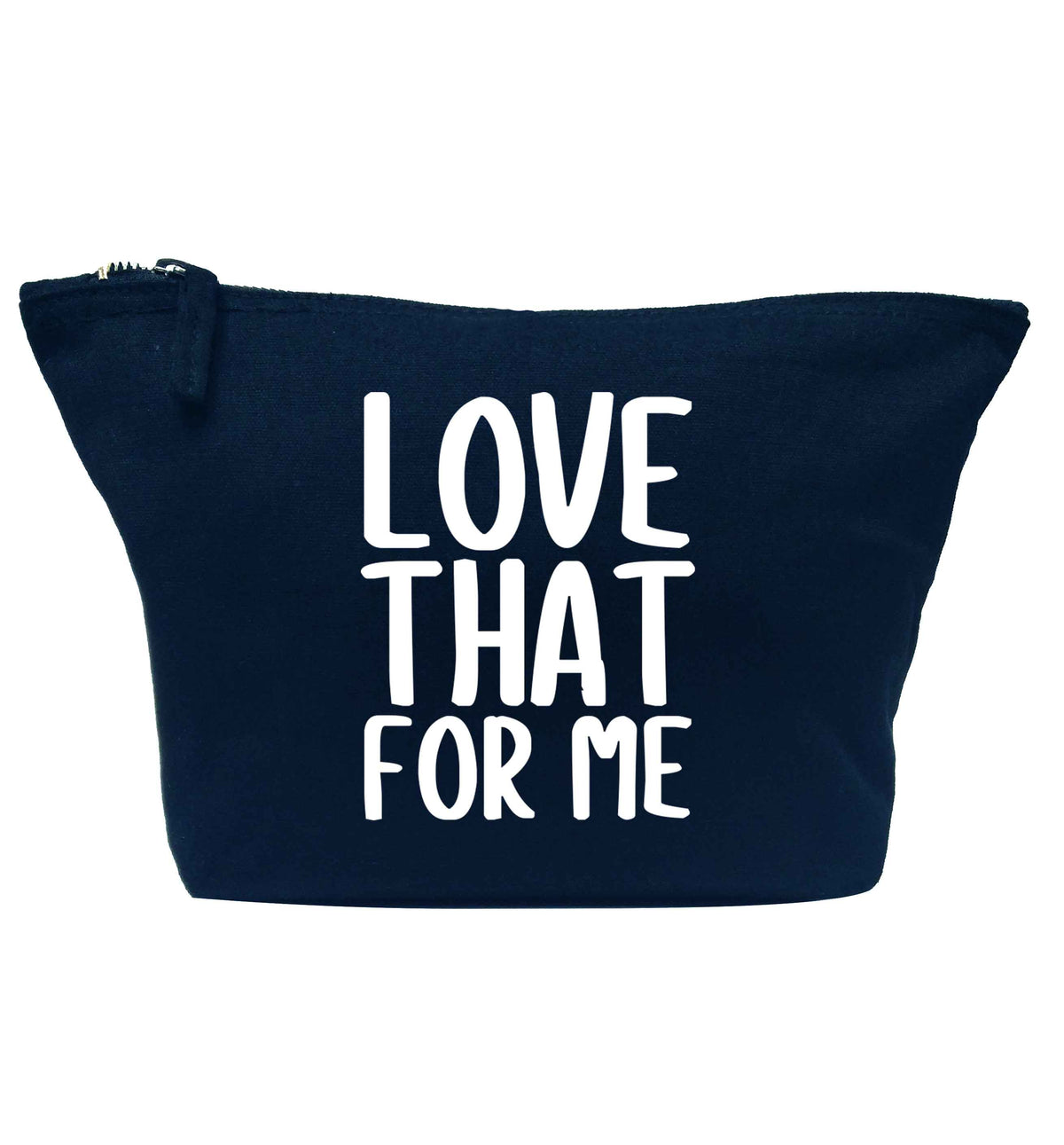 We love this for YOU! Who else loves saying this?!  navy makeup bag