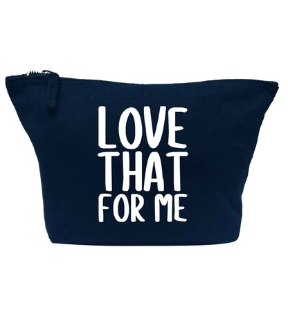 We love this for YOU! Who else loves saying this?!  navy makeup bag