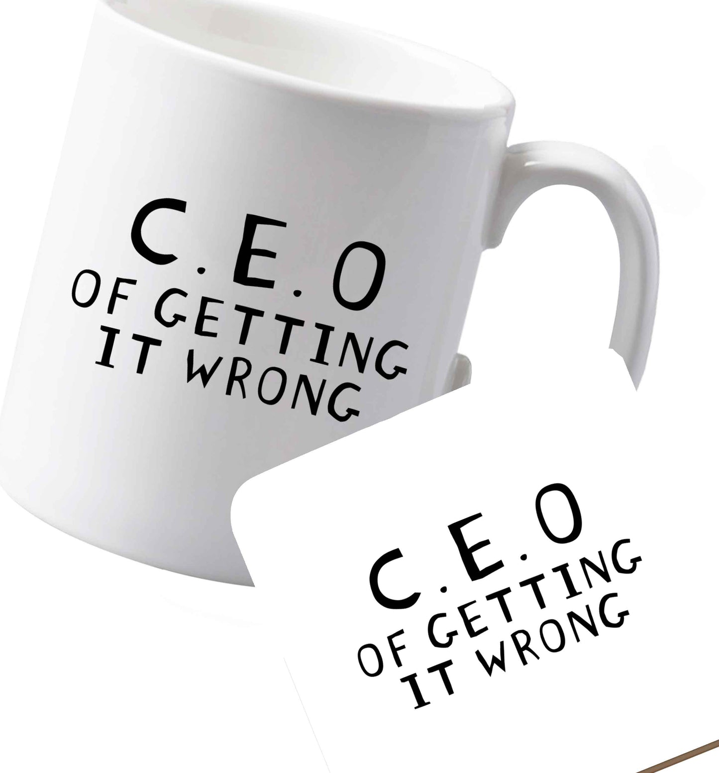 10 oz Ceramic mug and coaster We love this for YOU! Who else loves saying this?!    both sides