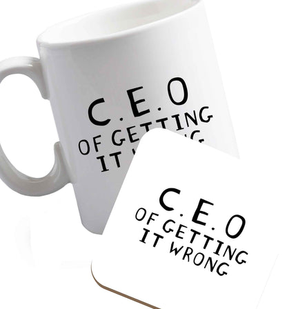 10 oz We love this for YOU! Who else loves saying this?!    ceramic mug and coaster set right handed