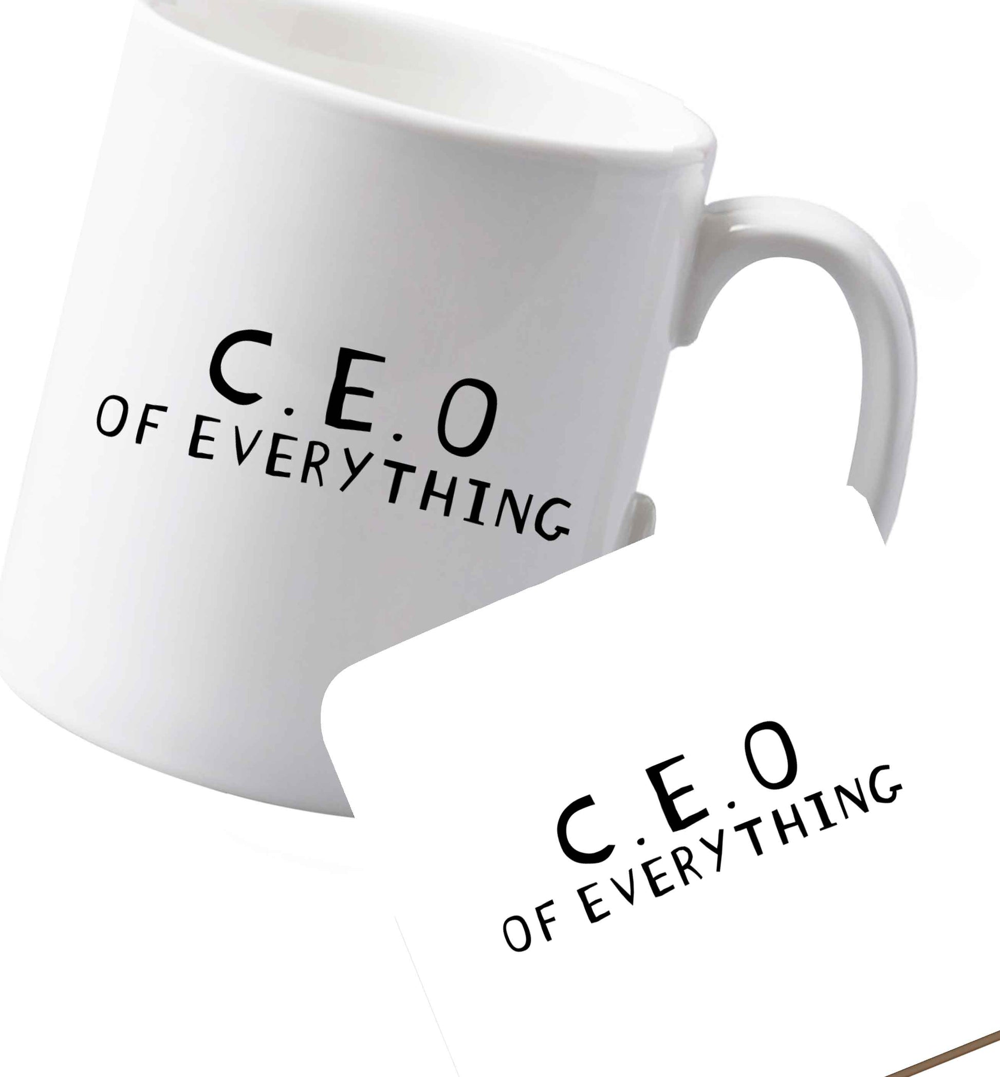 10 oz Ceramic mug and coaster We love this for YOU! Who else loves saying this?!    both sides