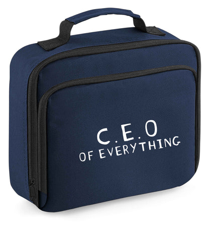 Any tex here insulated navy lunch bag cooler