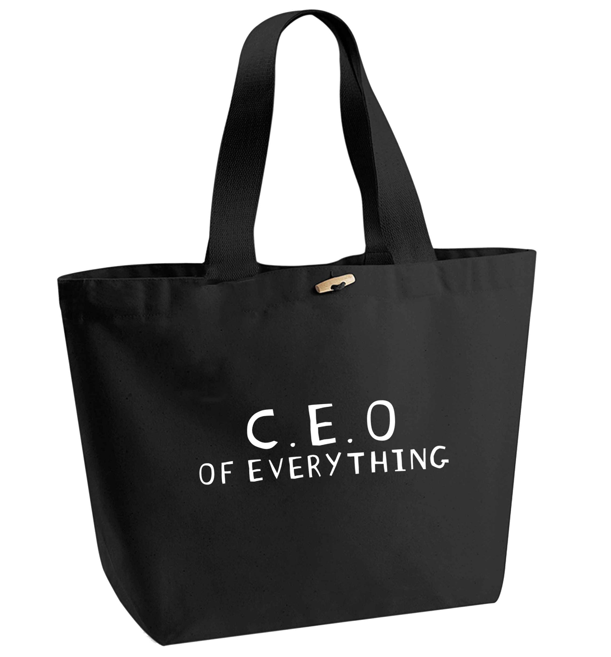 We love this for YOU! Who else loves saying this?!  organic cotton premium tote bag with wooden toggle in black