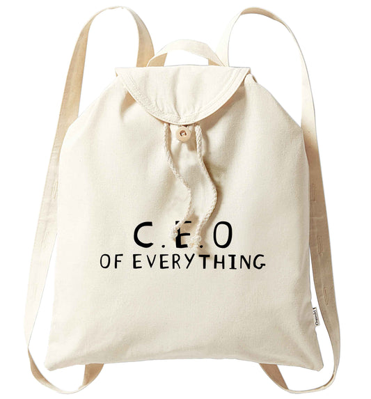 We love this for YOU! Who else loves saying this?!  organic cotton backpack tote with wooden buttons in natural