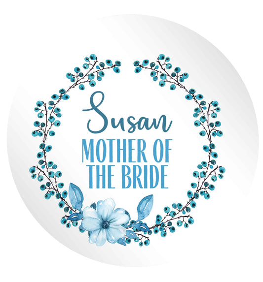 Perfect wedding guest favours or hen party gifts! Personalised bridal floral wreath designs, any name, any role! 24 @ 45mm matt circle stickers