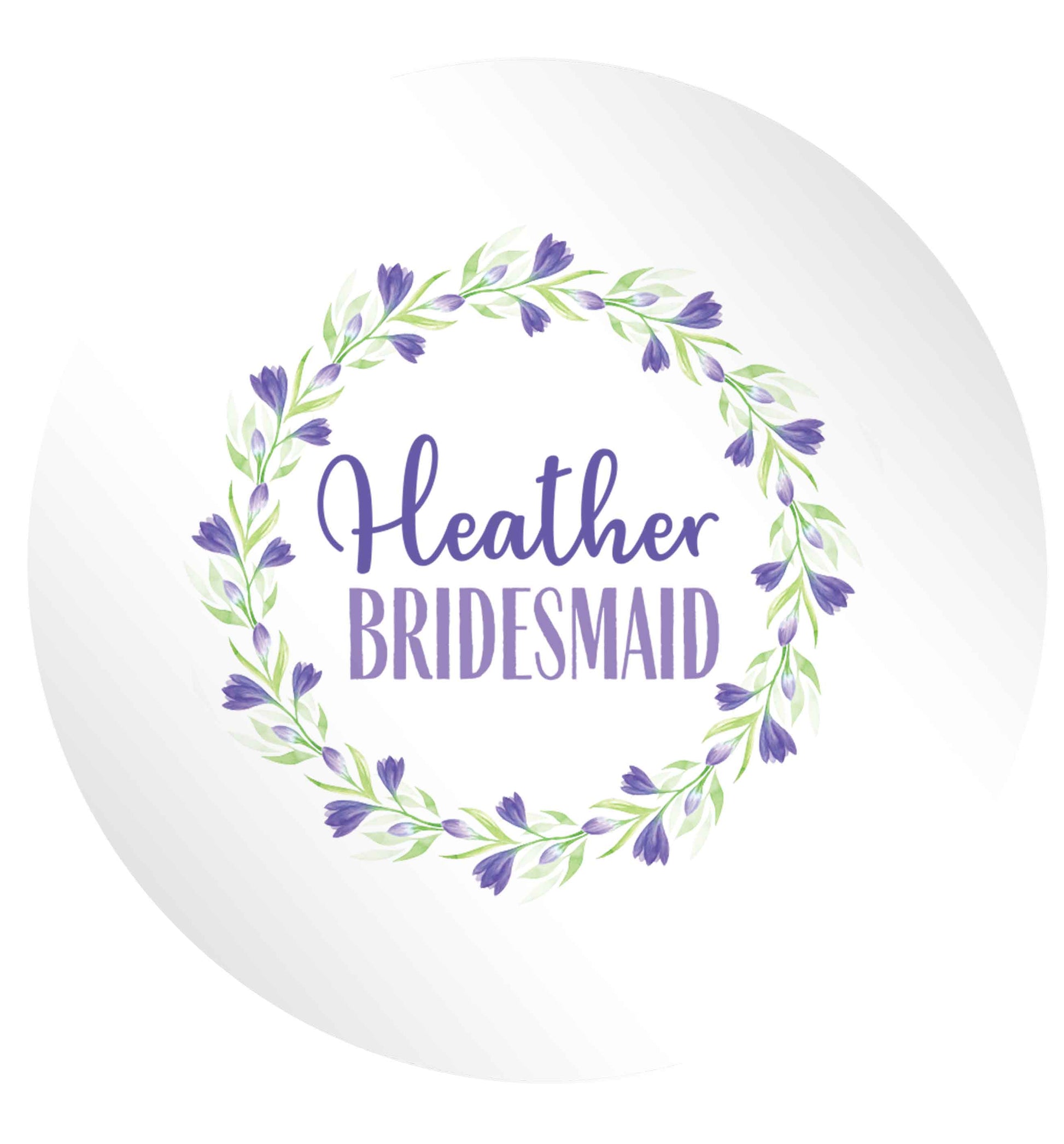 Perfect wedding guest favours or hen party gifts! Personalised bridal floral wreath designs, any name, any role! 24 @ 45mm matt circle stickers