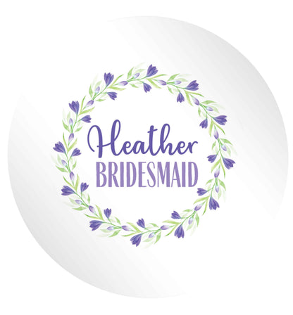 Perfect wedding guest favours or hen party gifts! Personalised bridal floral wreath designs, any name, any role! 24 @ 45mm matt circle stickers