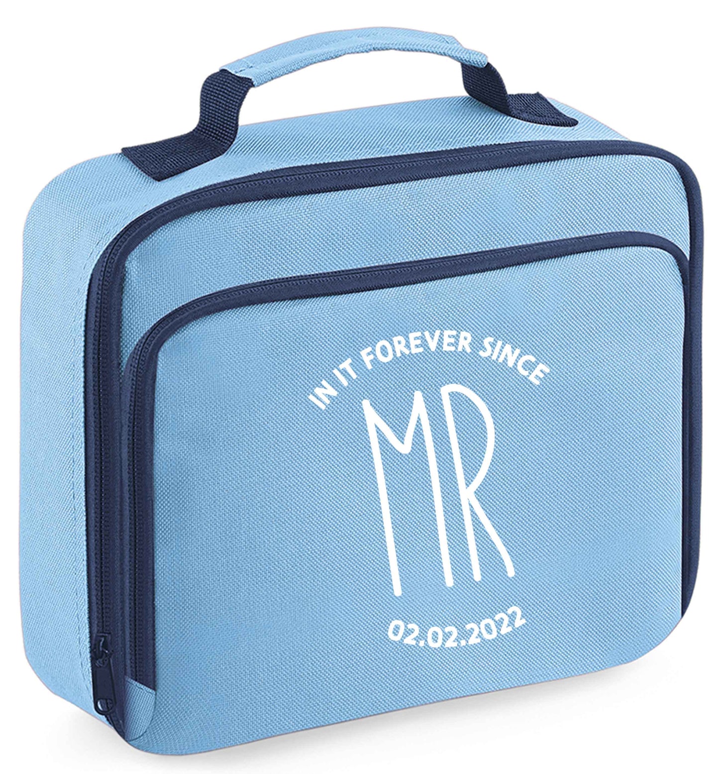 Any tex here insulated blue lunch bag cooler