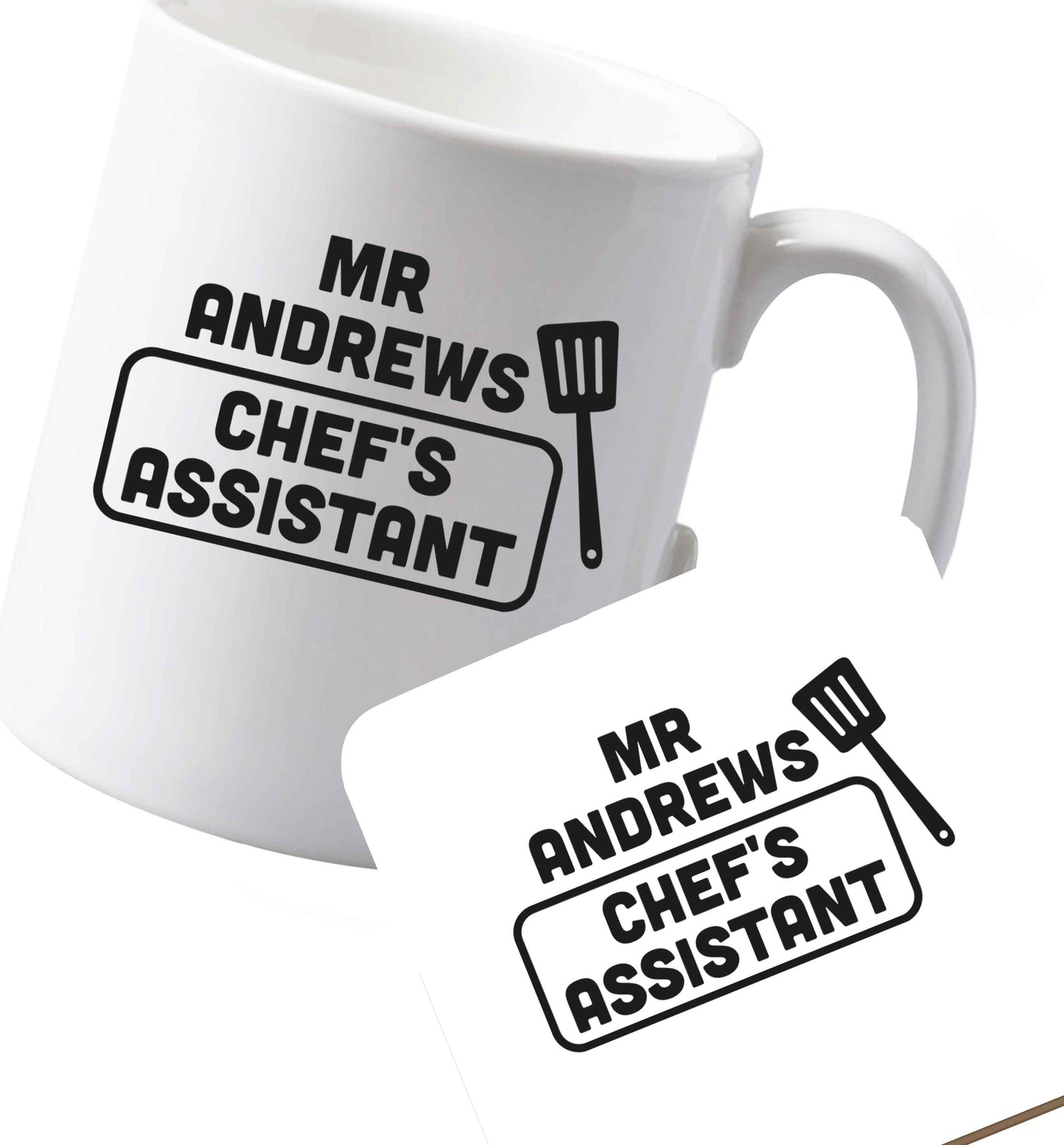 10 oz Ceramic mug and coaster Funny matching gifts for him and her! Get matchy matchy, ideal for newlywed couples or a little valentines gift!   both sides