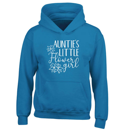 Perfect wedding guest favours or hen party gifts! Personalised bridal floral wreath designs, any name, any role! children's blue hoodie 12-13 Years