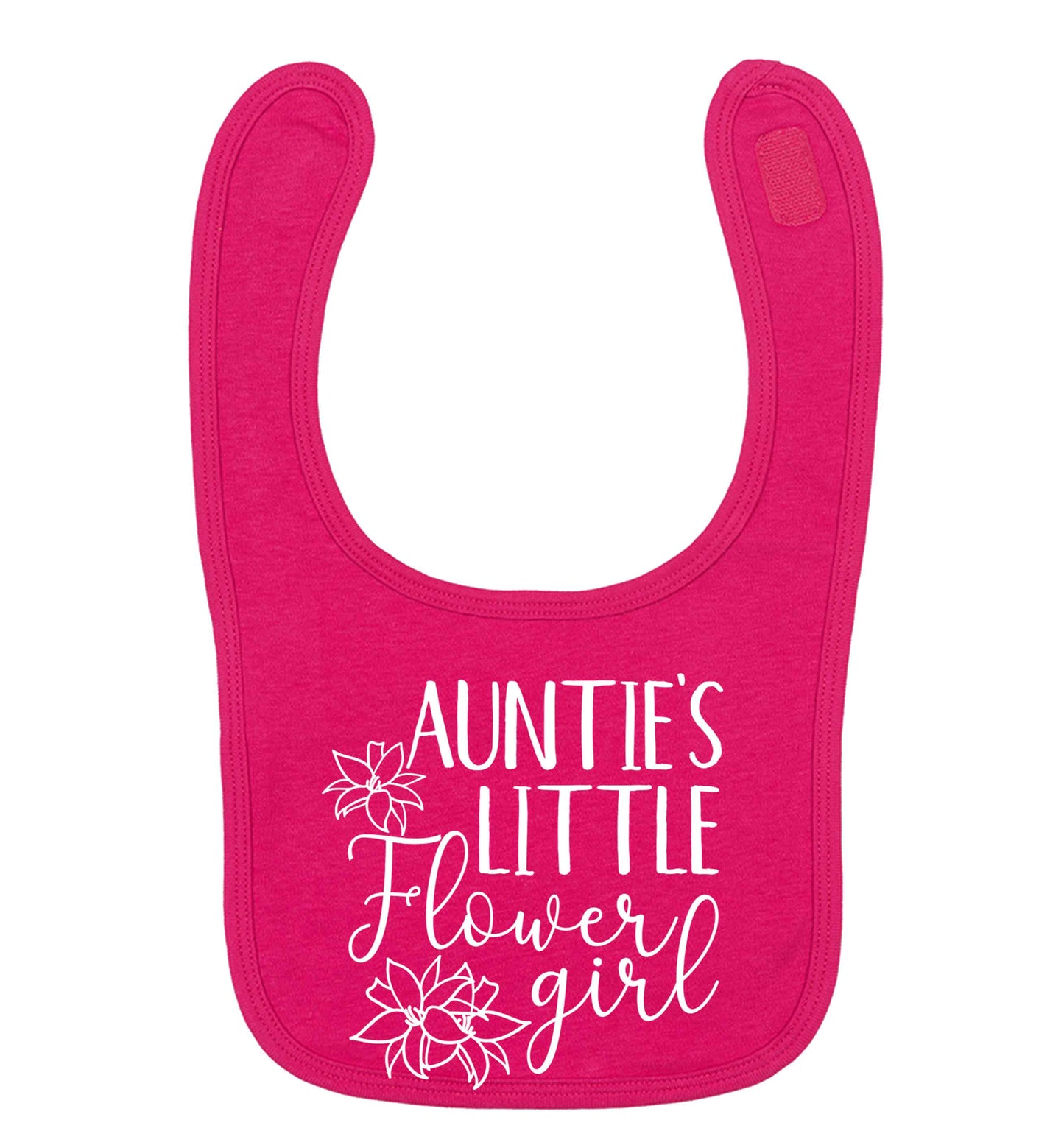 Perfect wedding guest favours or hen party gifts! Personalised bridal floral wreath designs, any name, any role! dark pink baby bib
