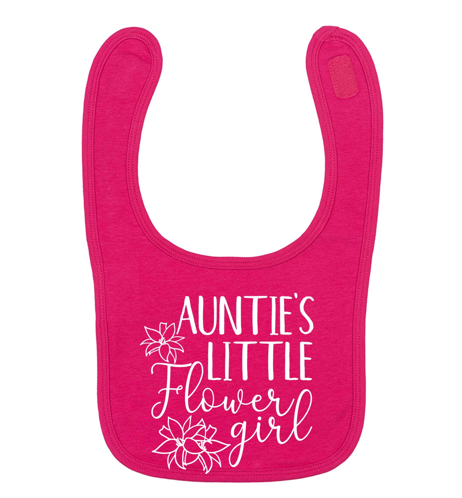 Perfect wedding guest favours or hen party gifts! Personalised bridal floral wreath designs, any name, any role! dark pink baby bib
