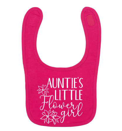 Perfect wedding guest favours or hen party gifts! Personalised bridal floral wreath designs, any name, any role! dark pink baby bib