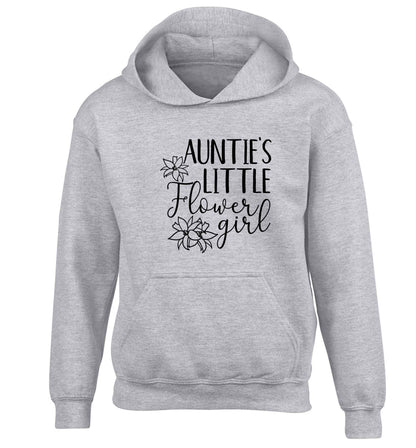 Perfect wedding guest favours or hen party gifts! Personalised bridal floral wreath designs, any name, any role! children's grey hoodie 12-13 Years