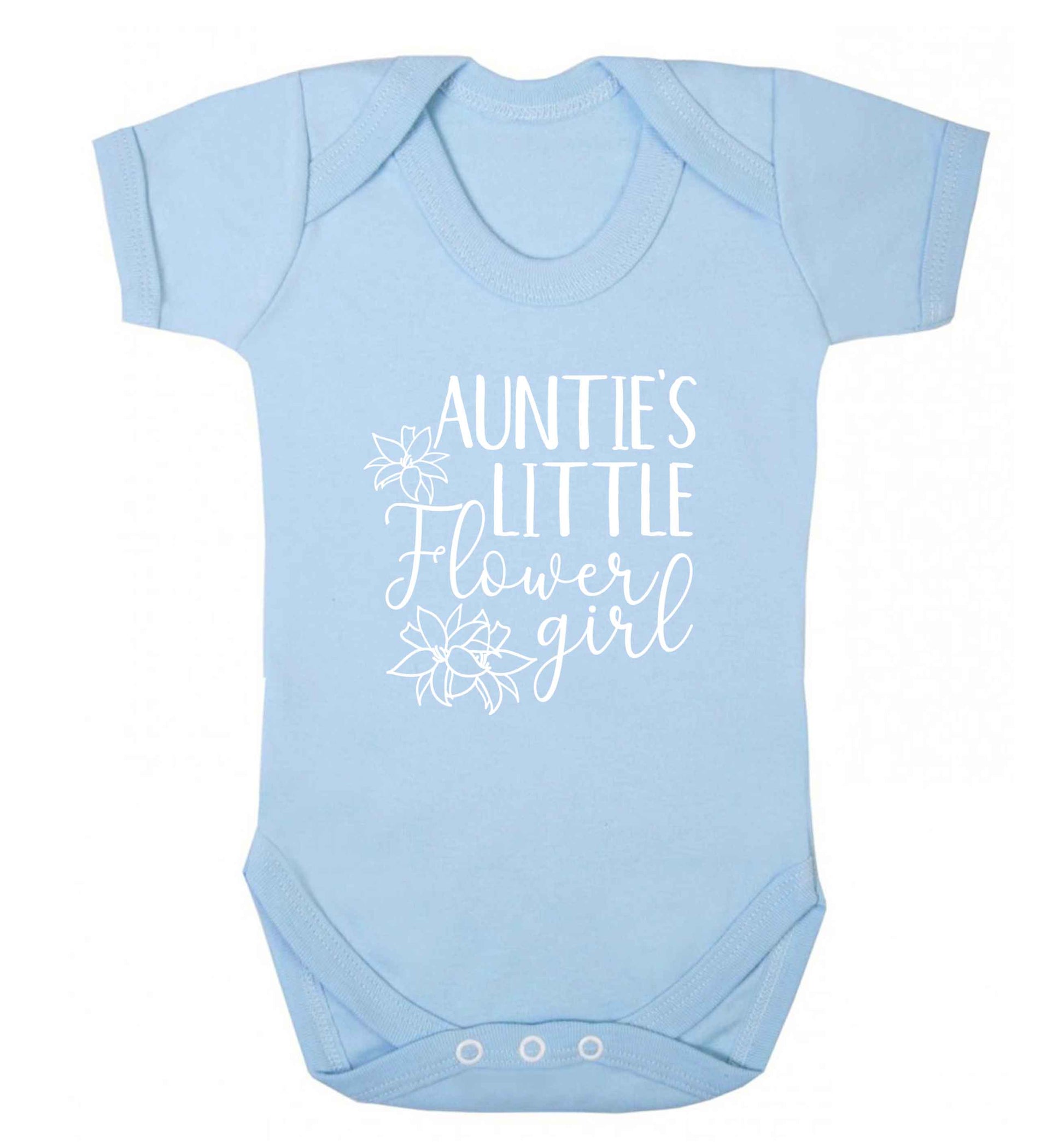 Perfect wedding guest favours or hen party gifts! Personalised bridal floral wreath designs, any name, any role! baby vest pale blue 18-24 months
