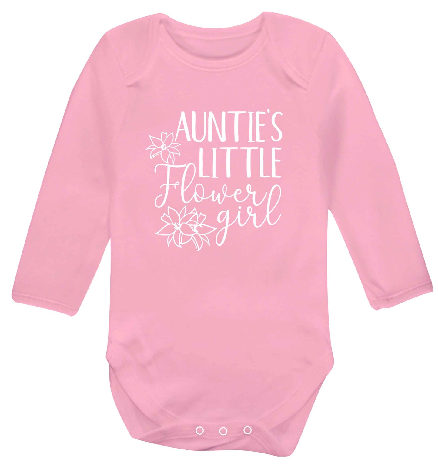 Perfect wedding guest favours or hen party gifts! Personalised bridal floral wreath designs, any name, any role! baby vest long sleeved pale pink 6-12 months