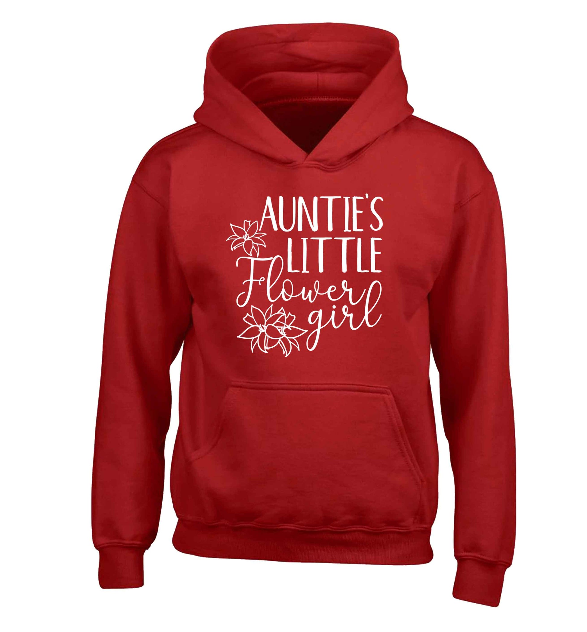 Perfect wedding guest favours or hen party gifts! Personalised bridal floral wreath designs, any name, any role! children's red hoodie 12-13 Years
