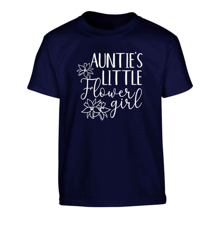 Perfect wedding guest favours or hen party gifts! Personalised bridal floral wreath designs, any name, any role! Children's navy Tshirt 12-13 Years