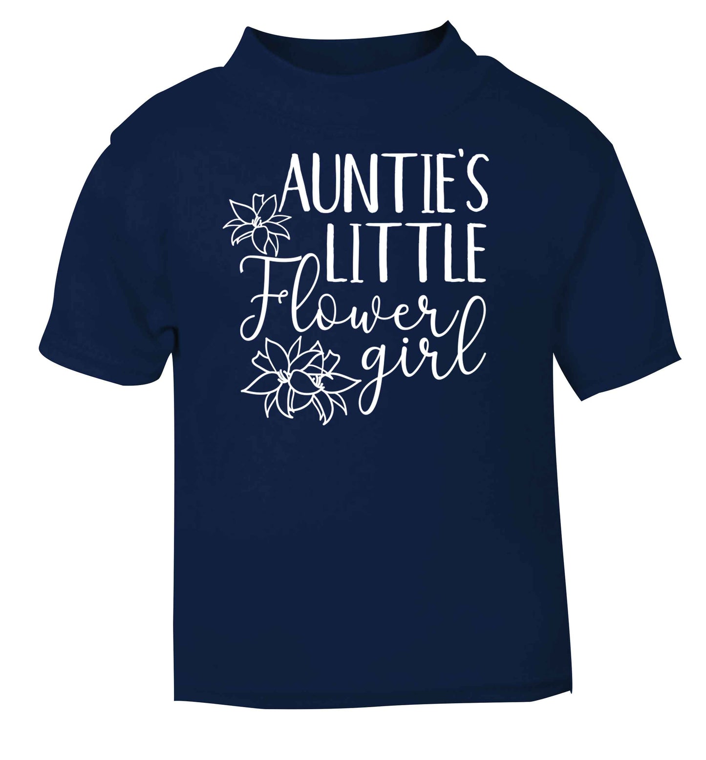 Perfect wedding guest favours or hen party gifts! Personalised bridal floral wreath designs, any name, any role! navy baby toddler Tshirt 2 Years