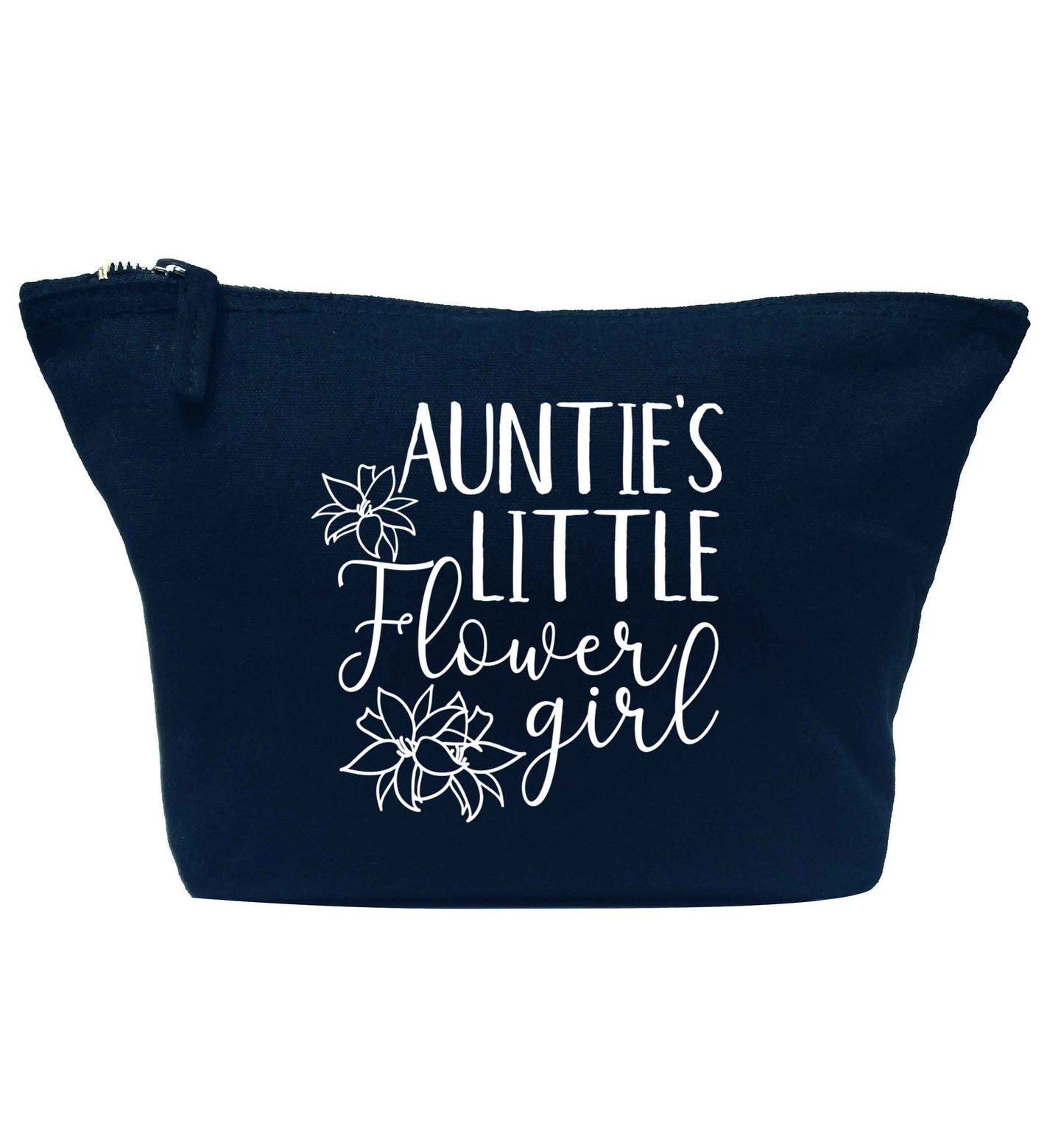 Perfect wedding guest favours or hen party gifts! Personalised bridal floral wreath designs, any name, any role! navy makeup bag