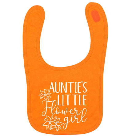 Perfect wedding guest favours or hen party gifts! Personalised bridal floral wreath designs, any name, any role! orange baby bib
