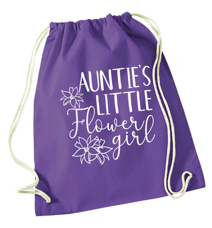 Perfect wedding guest favours or hen party gifts! Personalised bridal floral wreath designs, any name, any role! purple drawstring bag