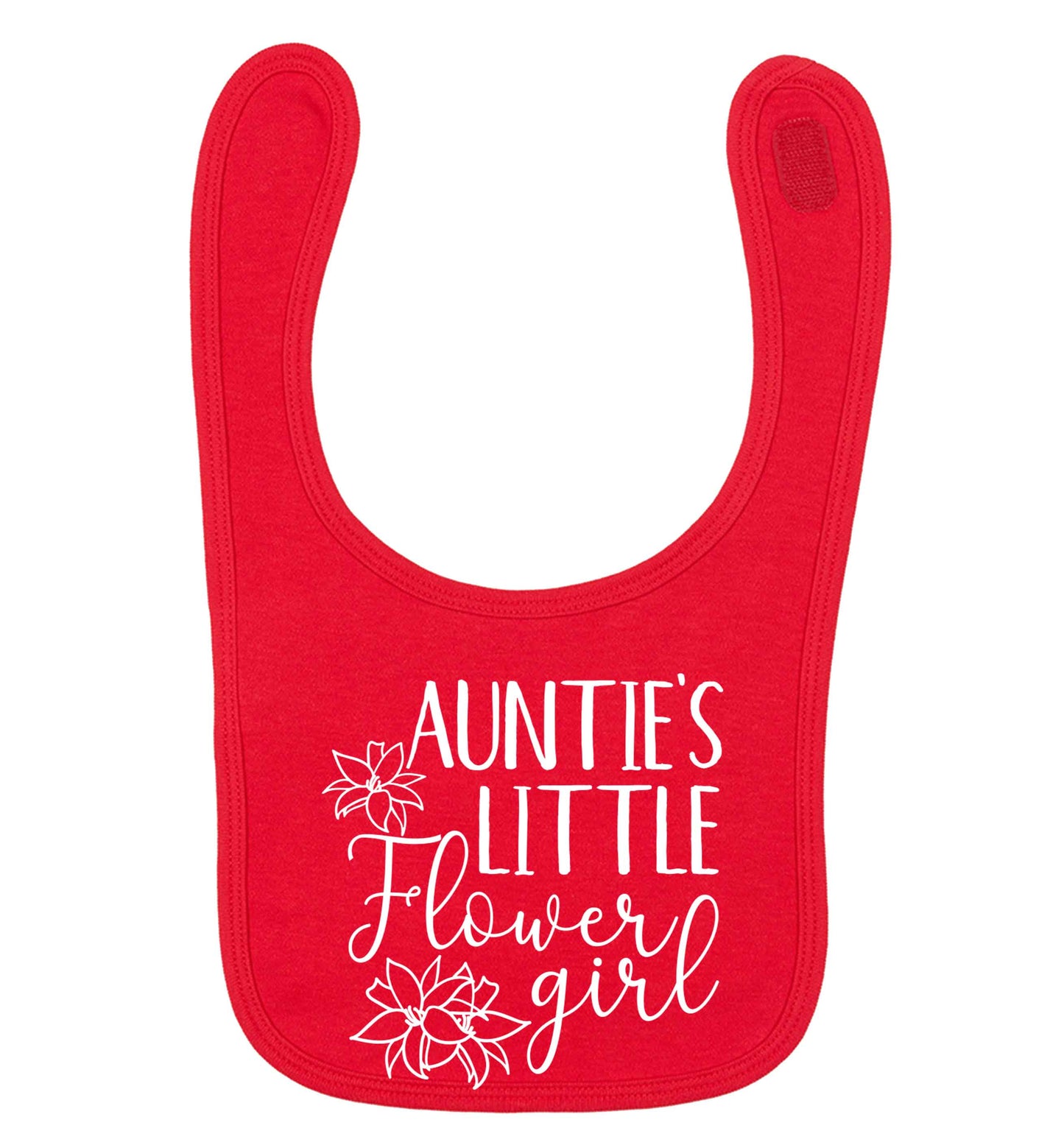 Perfect wedding guest favours or hen party gifts! Personalised bridal floral wreath designs, any name, any role! red baby bib