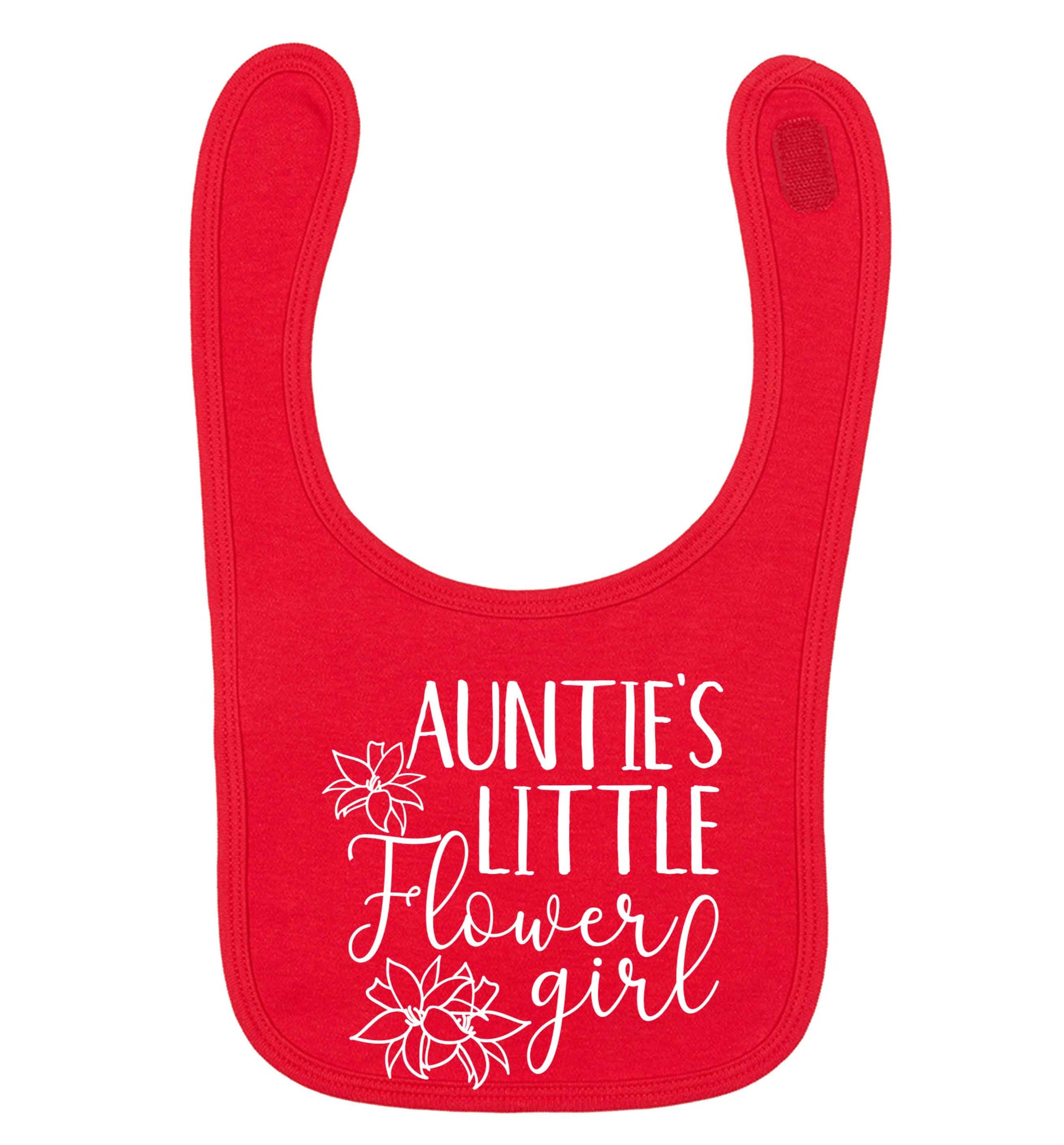 Perfect wedding guest favours or hen party gifts! Personalised bridal floral wreath designs, any name, any role! red baby bib