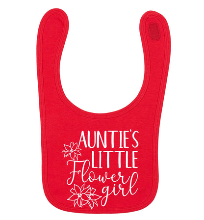 Perfect wedding guest favours or hen party gifts! Personalised bridal floral wreath designs, any name, any role! red baby bib
