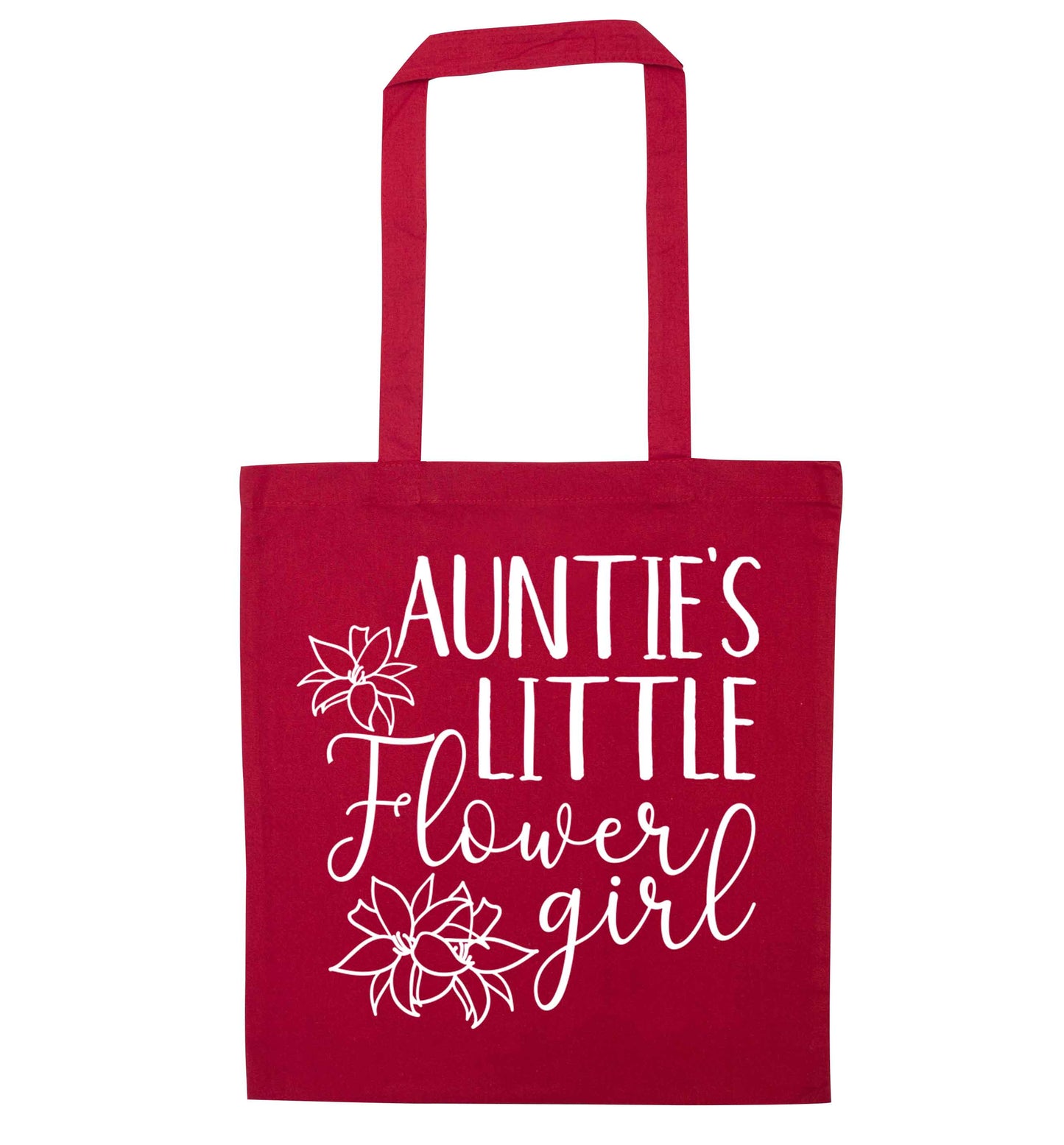 Perfect wedding guest favours or hen party gifts! Personalised bridal floral wreath designs, any name, any role! red tote bag