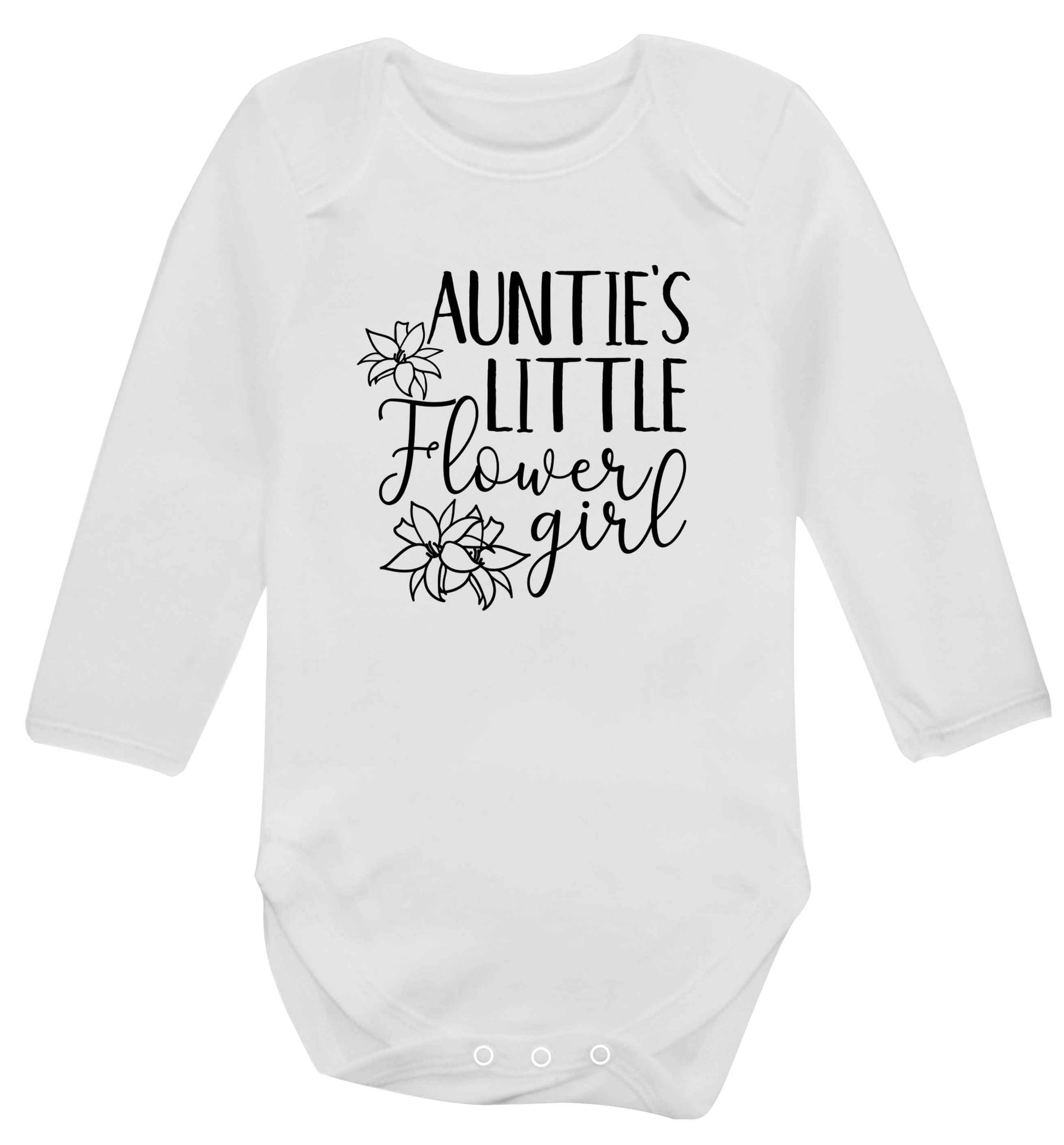 Perfect wedding guest favours or hen party gifts! Personalised bridal floral wreath designs, any name, any role! baby vest long sleeved white 6-12 months