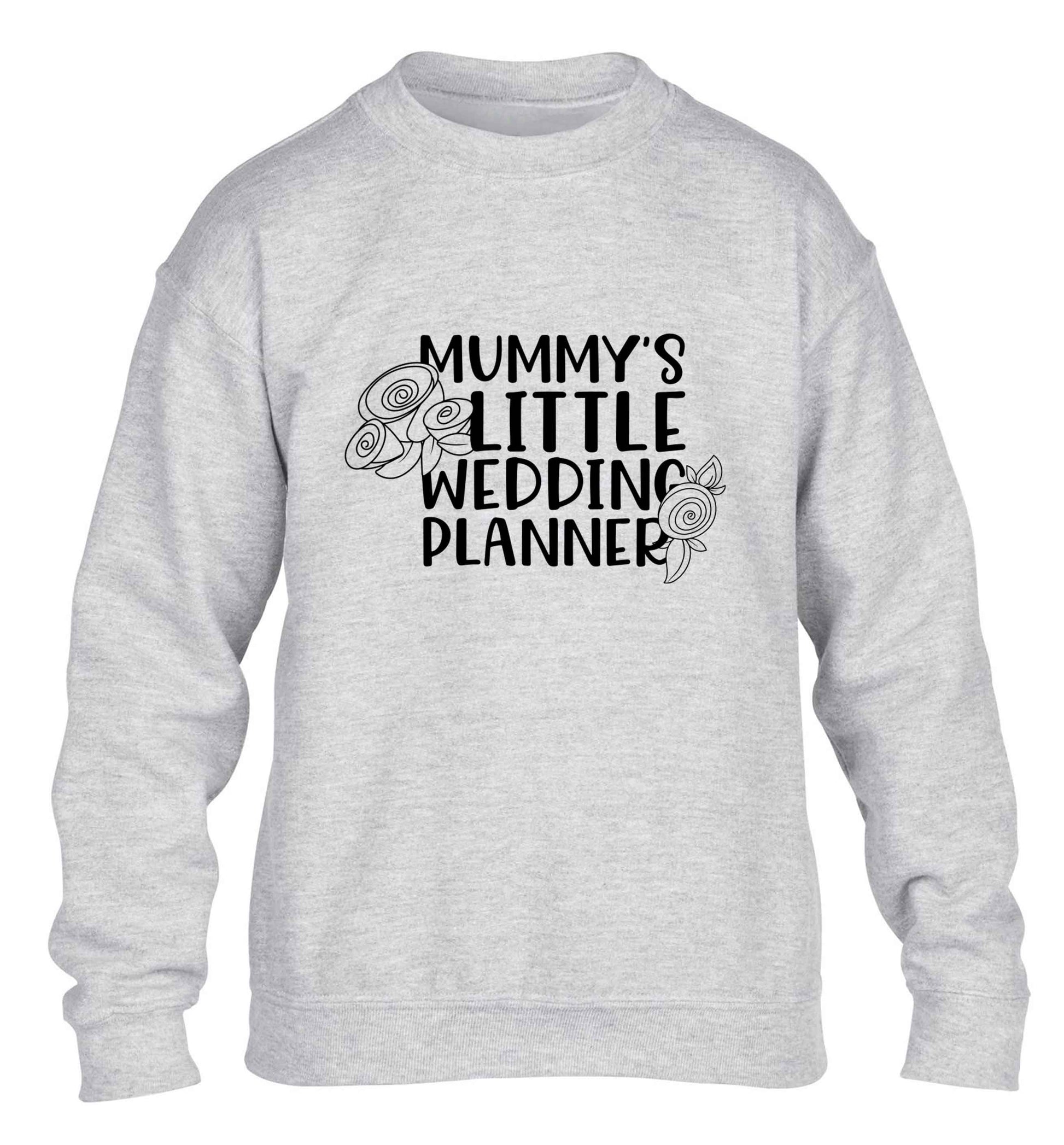 adorable wedding themed gifts for your mini wedding planner! children's grey sweater 12-13 Years