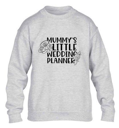 adorable wedding themed gifts for your mini wedding planner! children's grey sweater 12-13 Years
