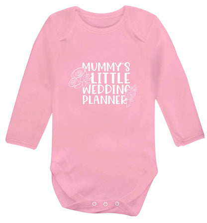 adorable wedding themed gifts for your mini wedding planner! baby vest long sleeved pale pink 6-12 months