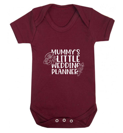 adorable wedding themed gifts for your mini wedding planner! baby vest maroon 18-24 months
