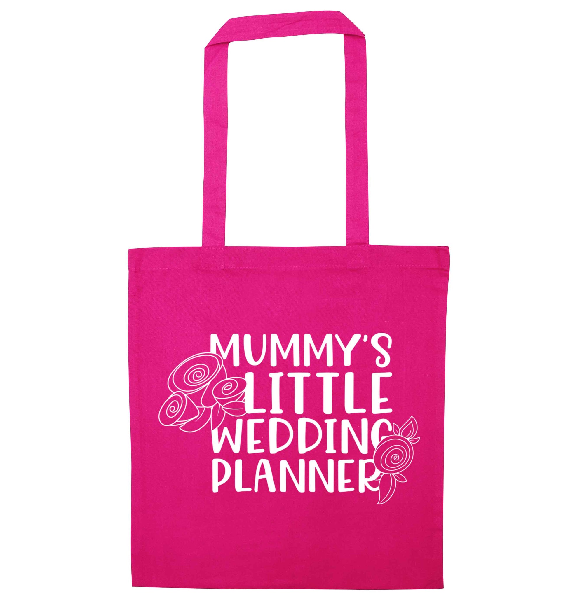 adorable wedding themed gifts for your mini wedding planner! pink tote bag
