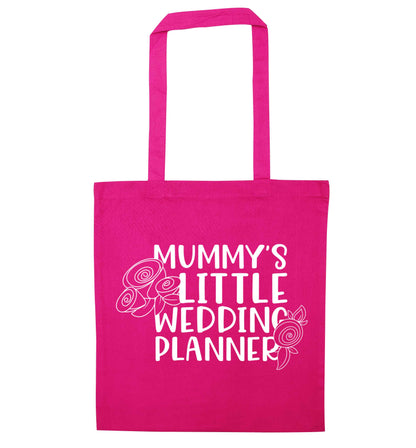 adorable wedding themed gifts for your mini wedding planner! pink tote bag